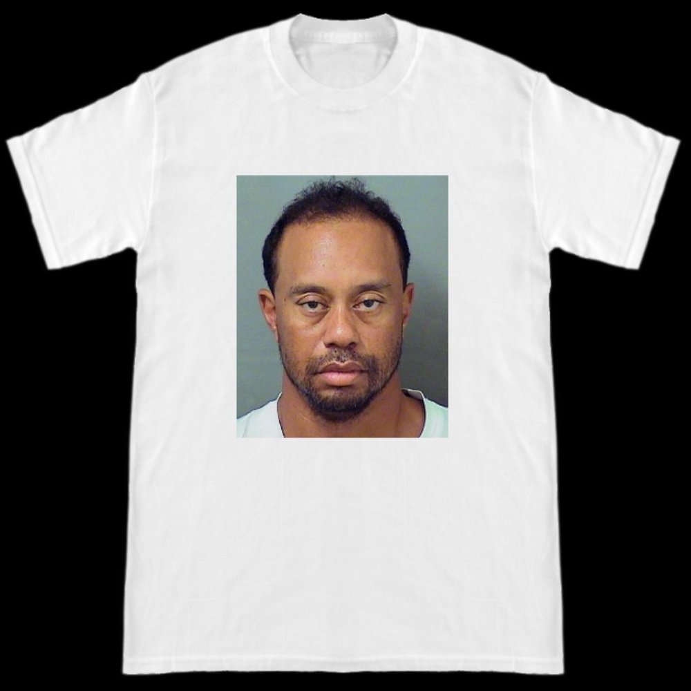 Tiger Woods Mugshot T Shirt